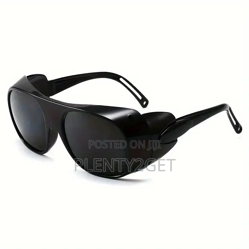 1pc Industrial Welding Goggles, Safety Goggles, Glass Lenses, Blocking