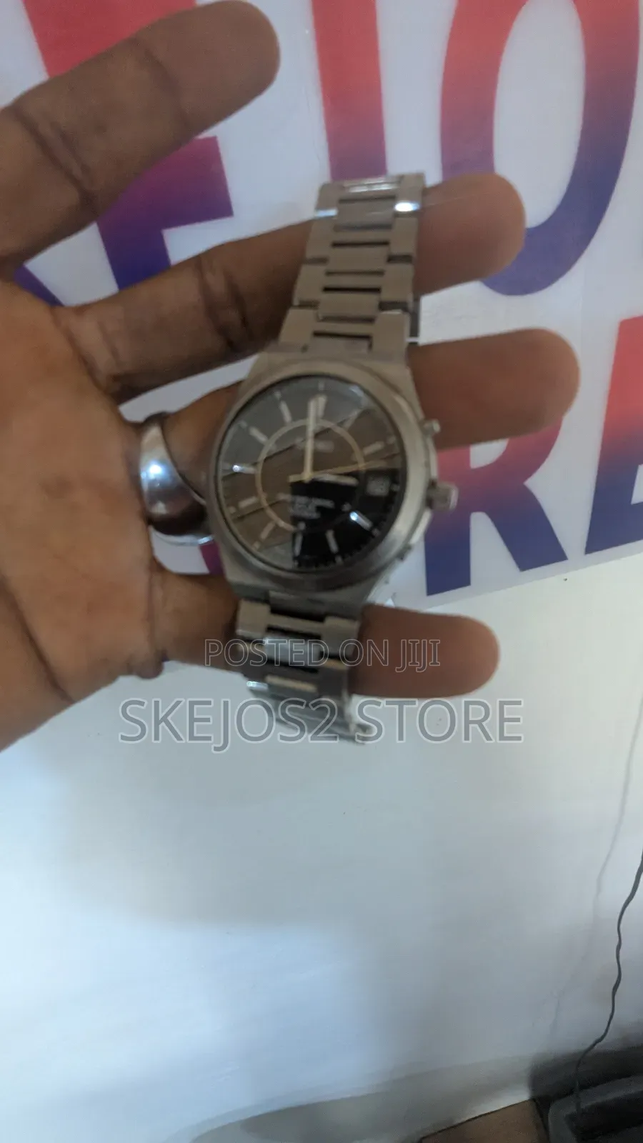 Seiko Titanium Solar Radio Wave Control Watch