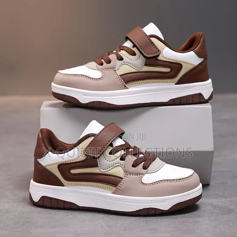 Kids Retro Color-Block Sneakers (34-40)