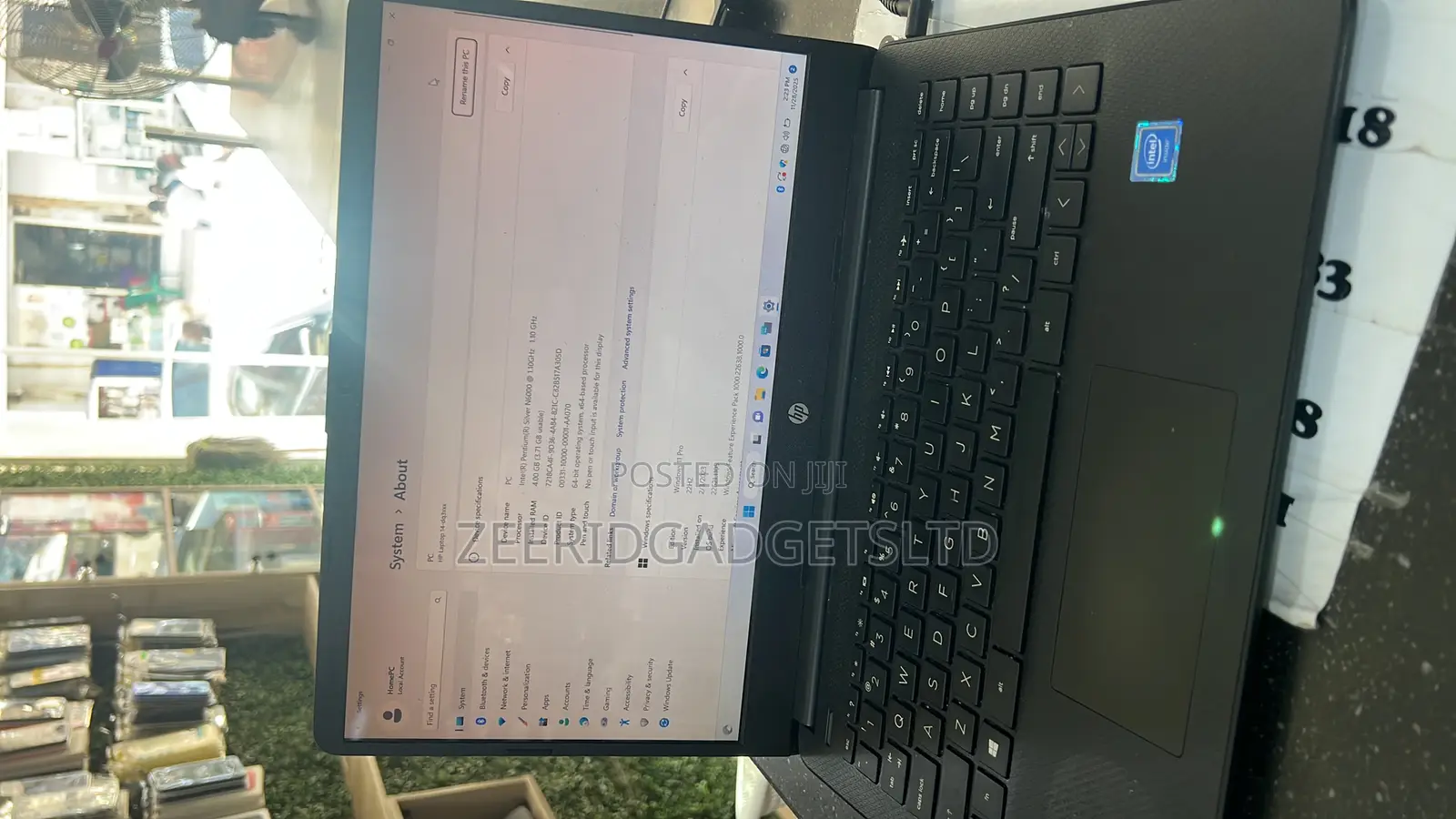 Laptop HP 14S 4GB Intel Pentium SSD 256GB