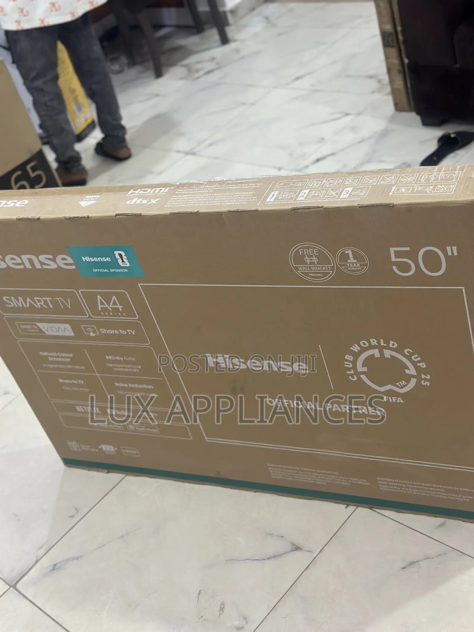 High-Brightness Hisense 50" Smart Display