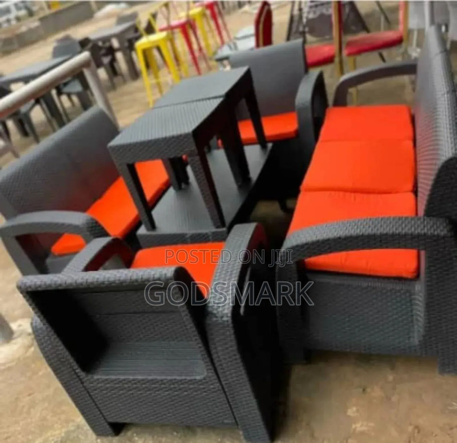 7 Seater Plastic Sofa.