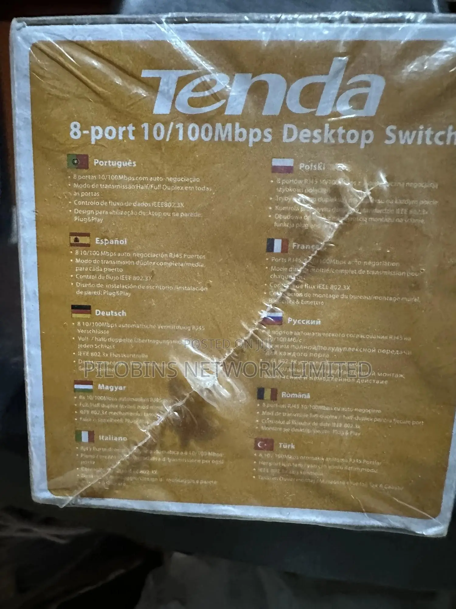 Tenda 8 Ports 10/100 Ethernet Switch