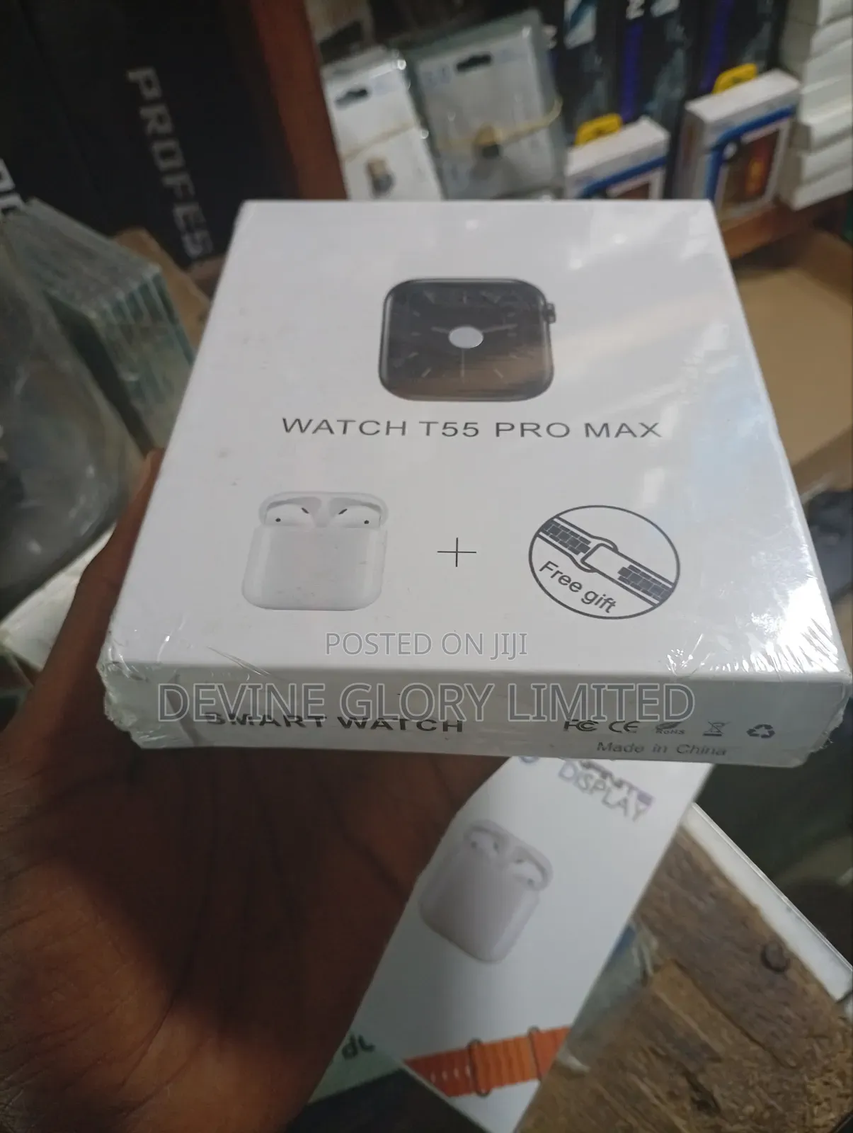 T55 Pro Max Smartwatch + Wireless Earbuds – Bluetooth Call Fitness