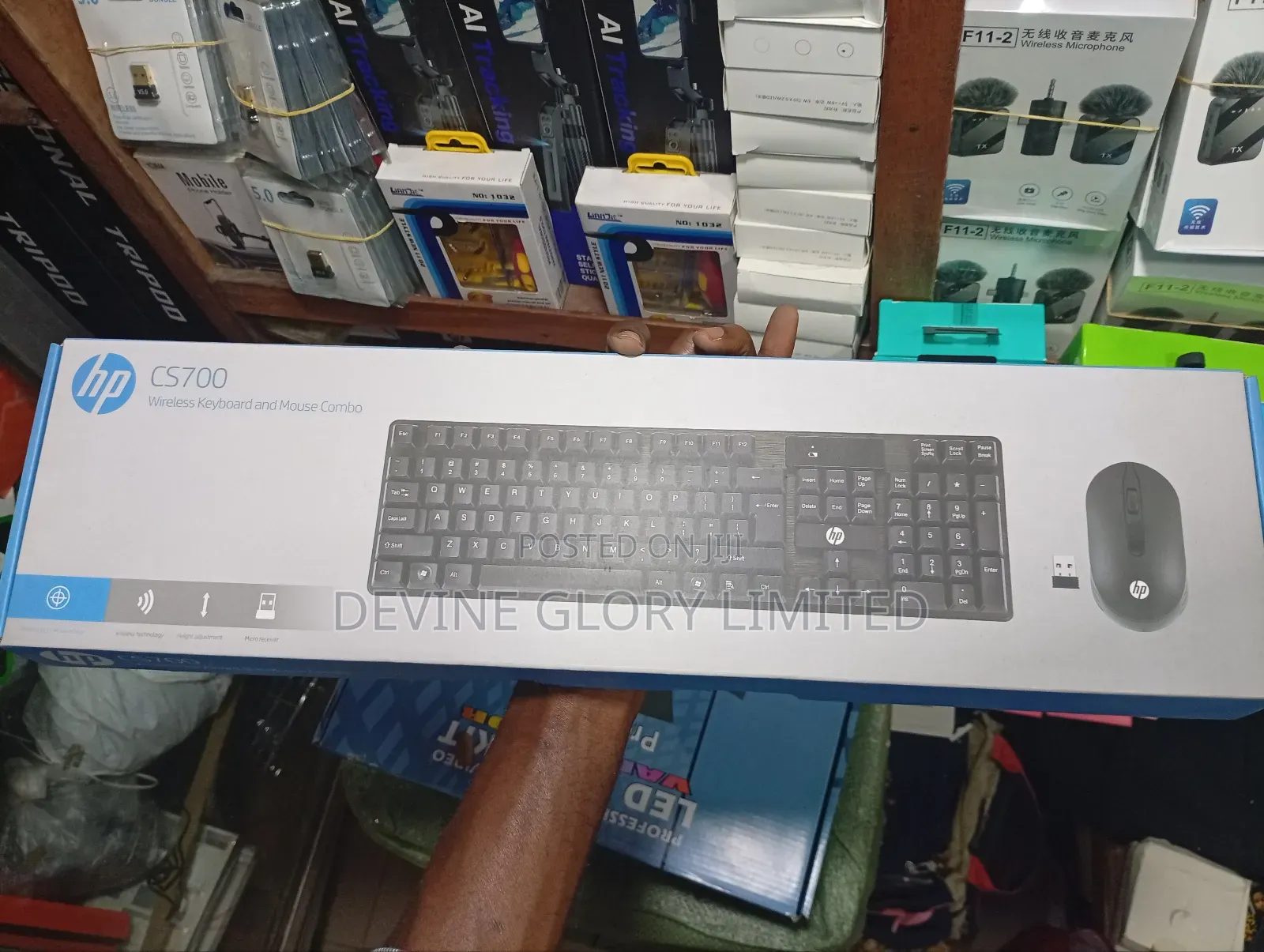 Hp Cs700 Wireless Keyboard Mouse Combo – 2.4ghz, Ergonomic