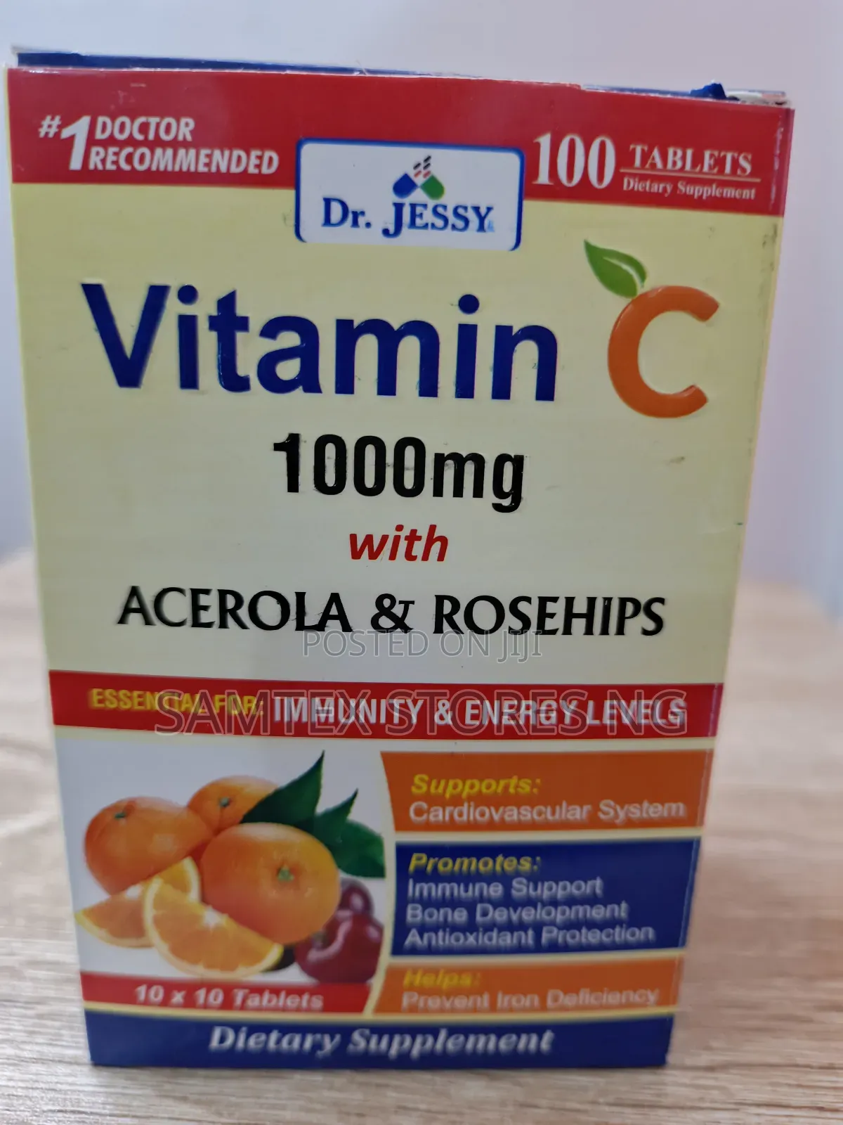 Vitamin C 1000mg With Acerola Rosehips.