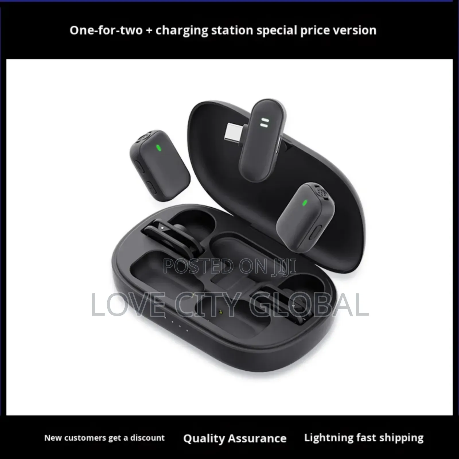 Qy10 Wireless Microphone Anc Plug Play Magnetic Lapel Charging Case