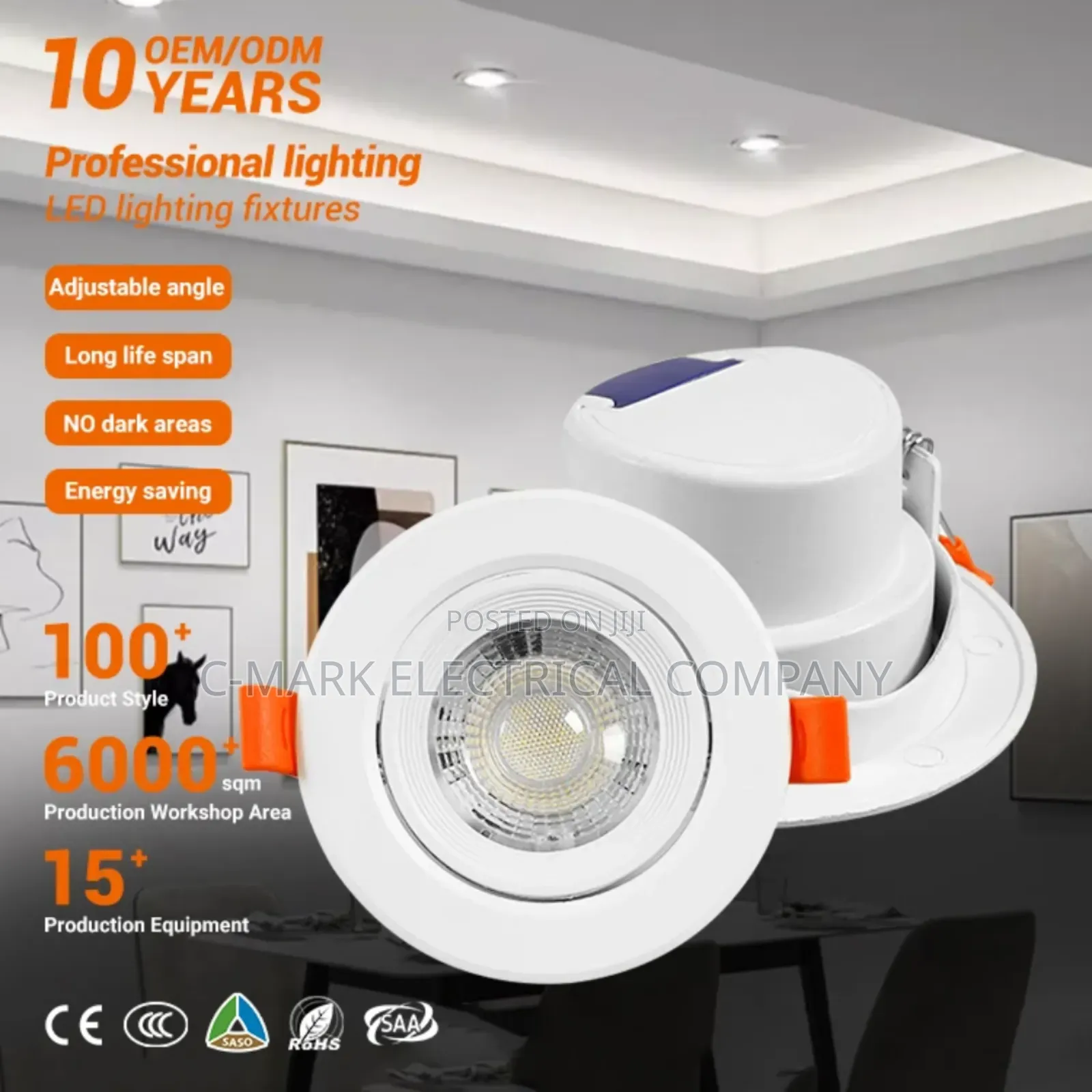 Indoor Lighting Round Square Recessed Spotlight 7w 12w 18w