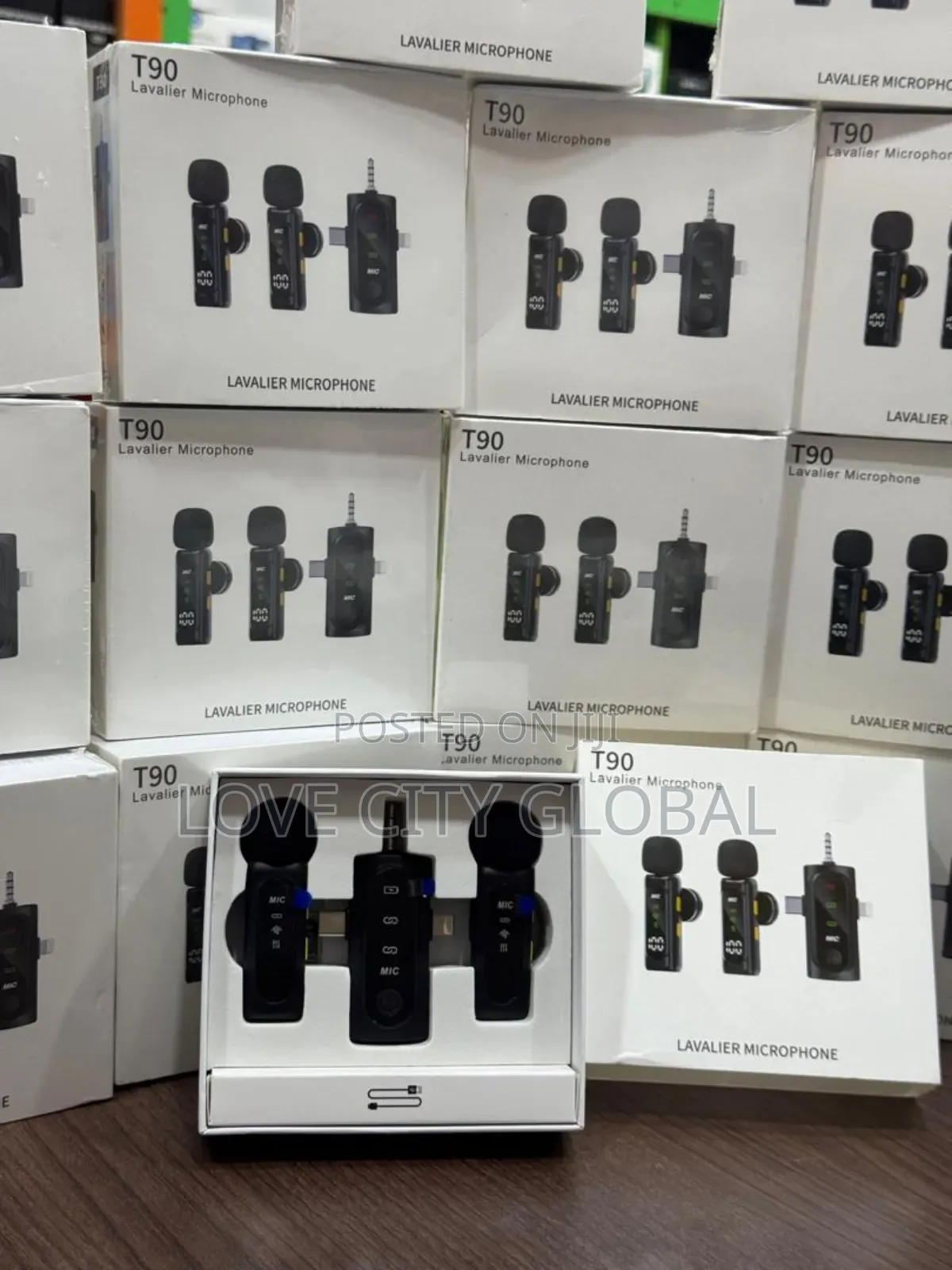 T90 Anc Clip-on Magnetic Buckle 3in1 Microphone Led Display All Device