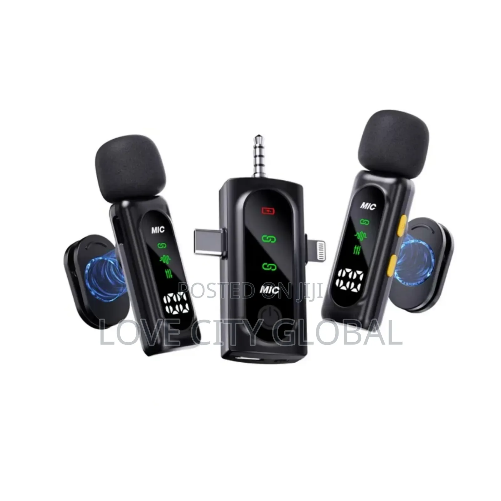 T90 Anc Clip-on Magnetic Buckle 3in1 Microphone Led Display All Device