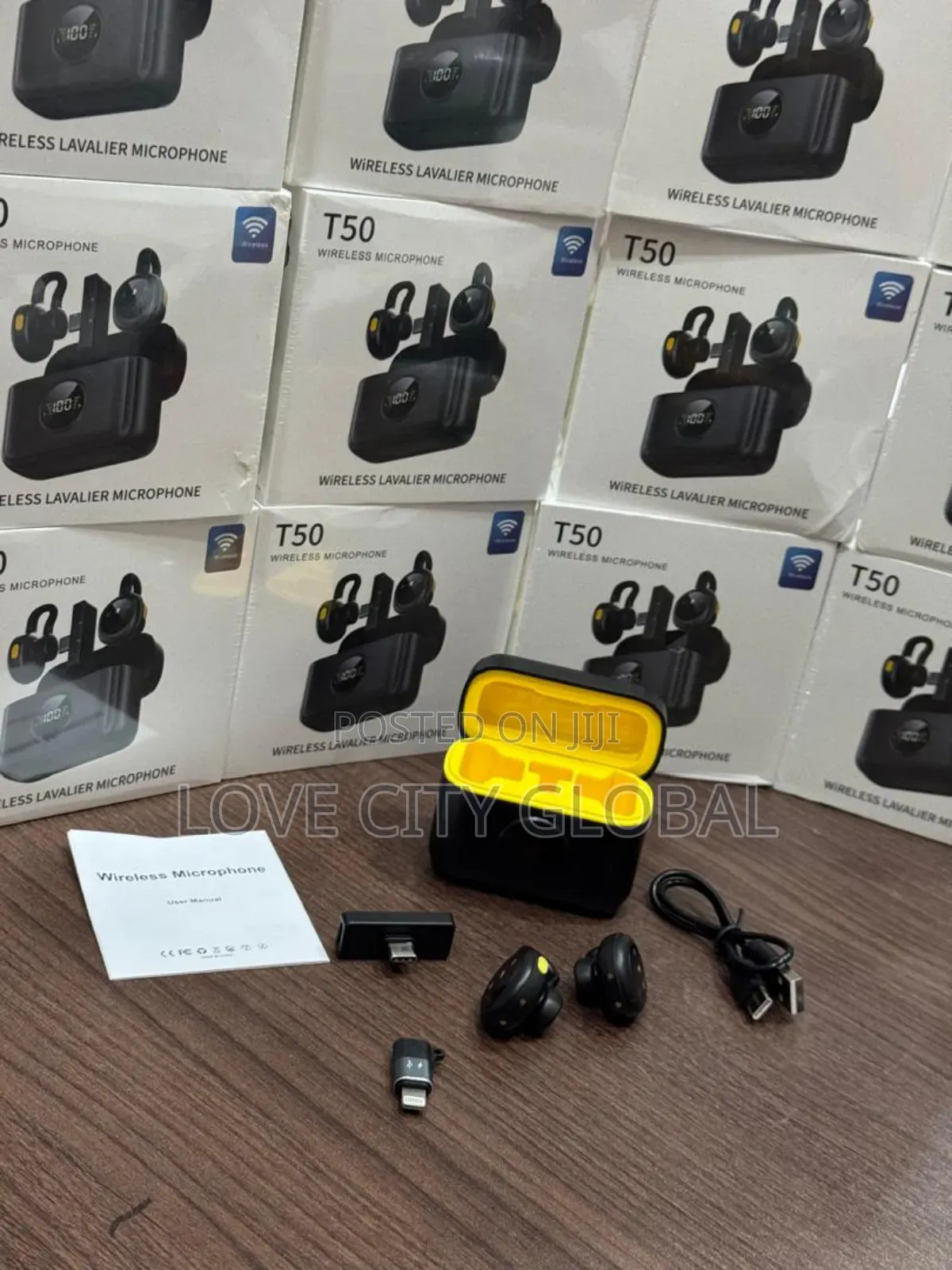 T50 Wireles Microphone Plug/Play Clip-on Magnetic Buckle Charge Case