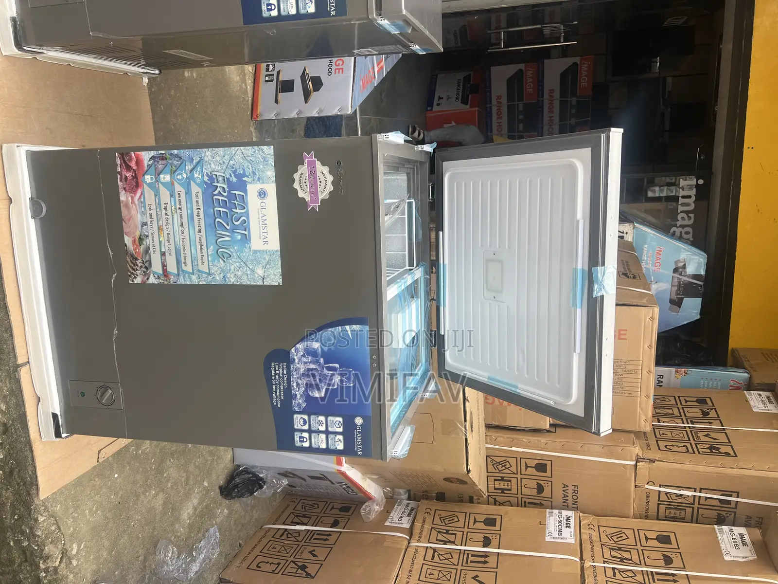 Glamstar 150lits Deep Freezer With Glass Top