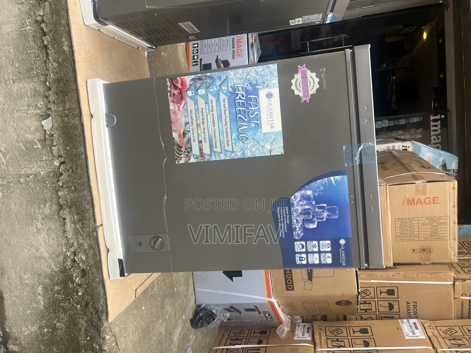 Glamstar 150lits Deep Freezer With Glass Top