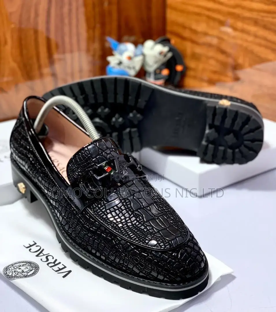 Luxury Black Men’S Leather Loafers – Premium Quality, Fully Boxed