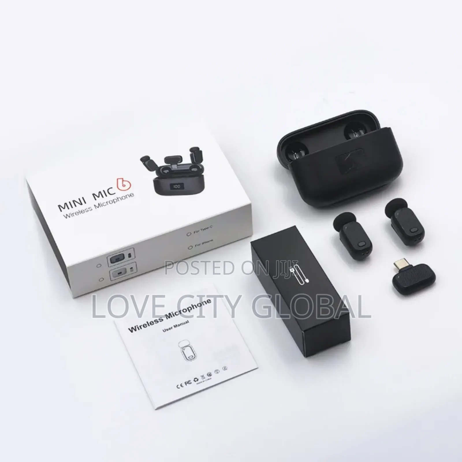 Mini Mic 6 Microphone Anc Plug Play Clip-on Buckle Lapel Mic Case