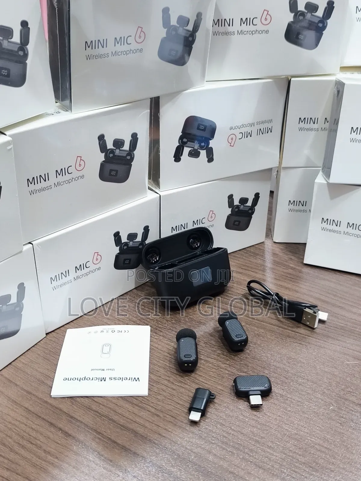 Mini Mic 6 Microphone Anc Plug Play Clip-on Buckle Lapel Mic Case