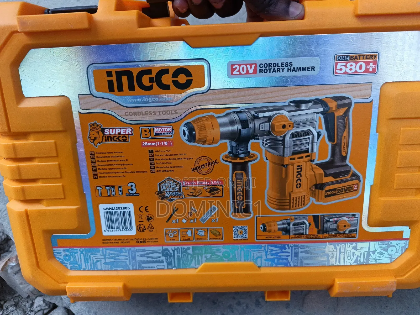 Ingco 20v Brushless Cordless Rotary Hammer