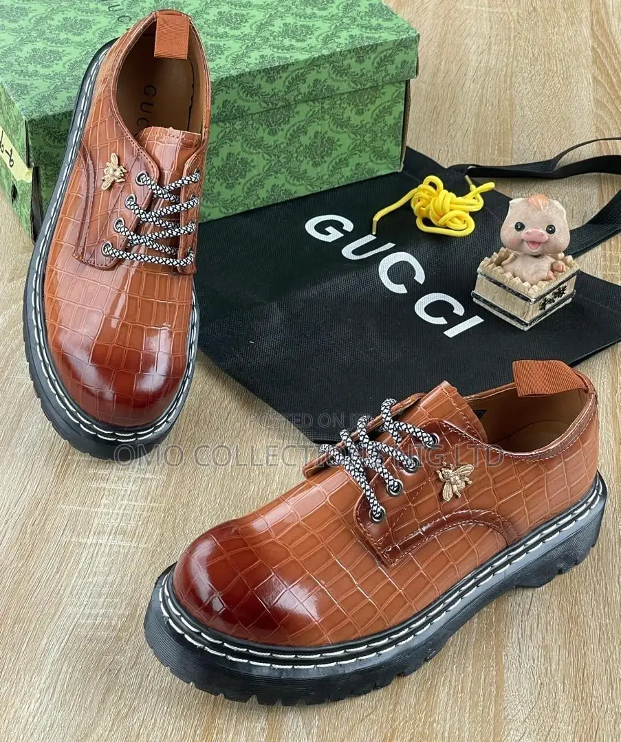 Luxury Gucci Leather Men’S Shoes – Fully Boxed