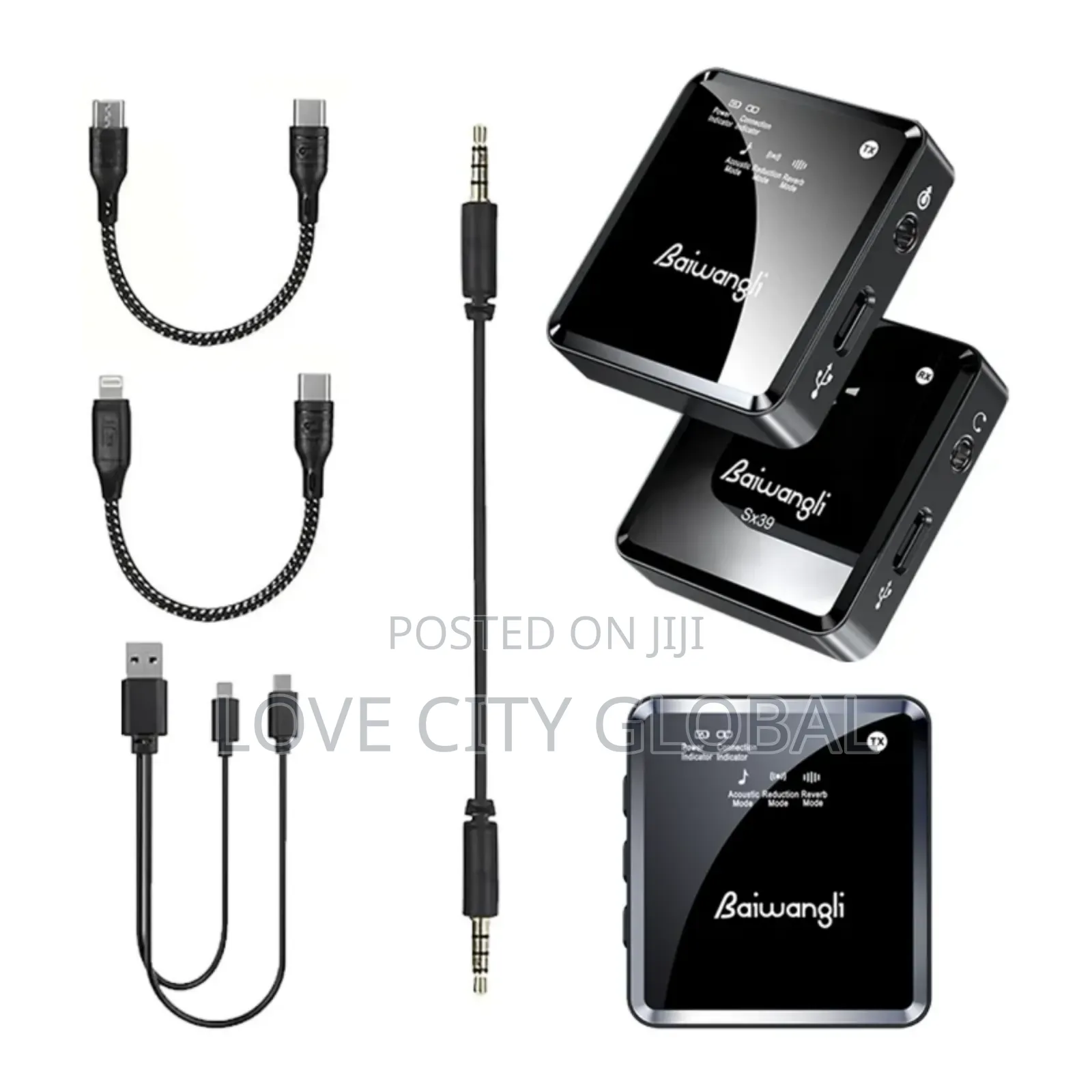 Sx39 Dual Anc Baiwangli Microphone 3in1 Receiver iPhone,Type C, Camera