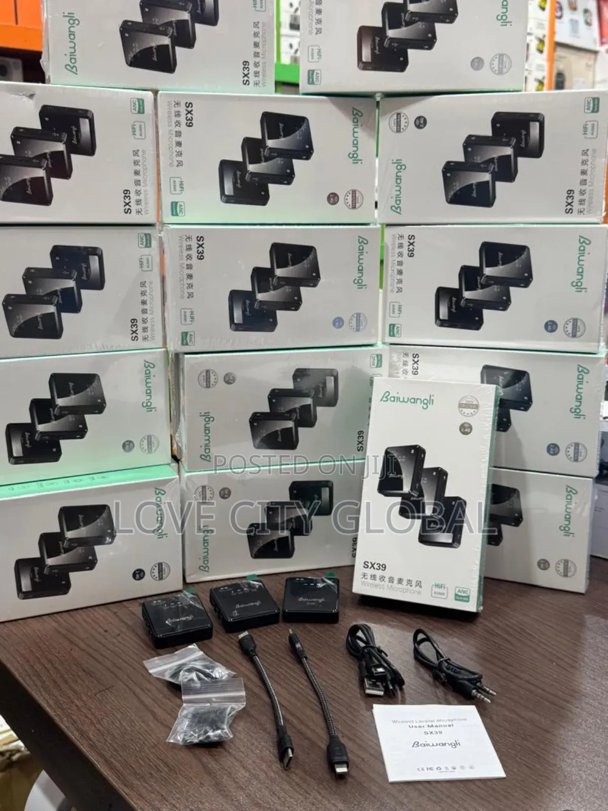 Sx39 Dual Anc Baiwangli Microphone 3in1 Receiver iPhone,Type C, Camera