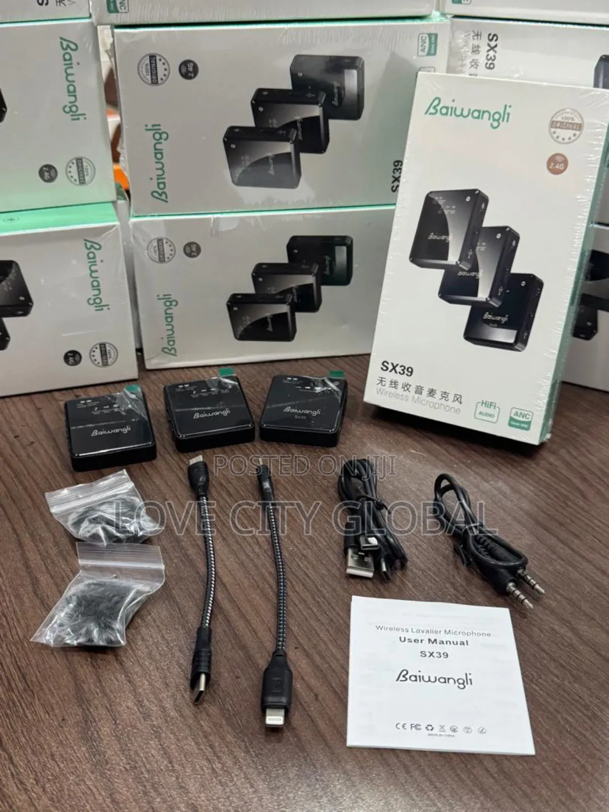 Sx39 Dual Anc Baiwangli Microphone 3in1 Receiver iPhone,Type C, Camera