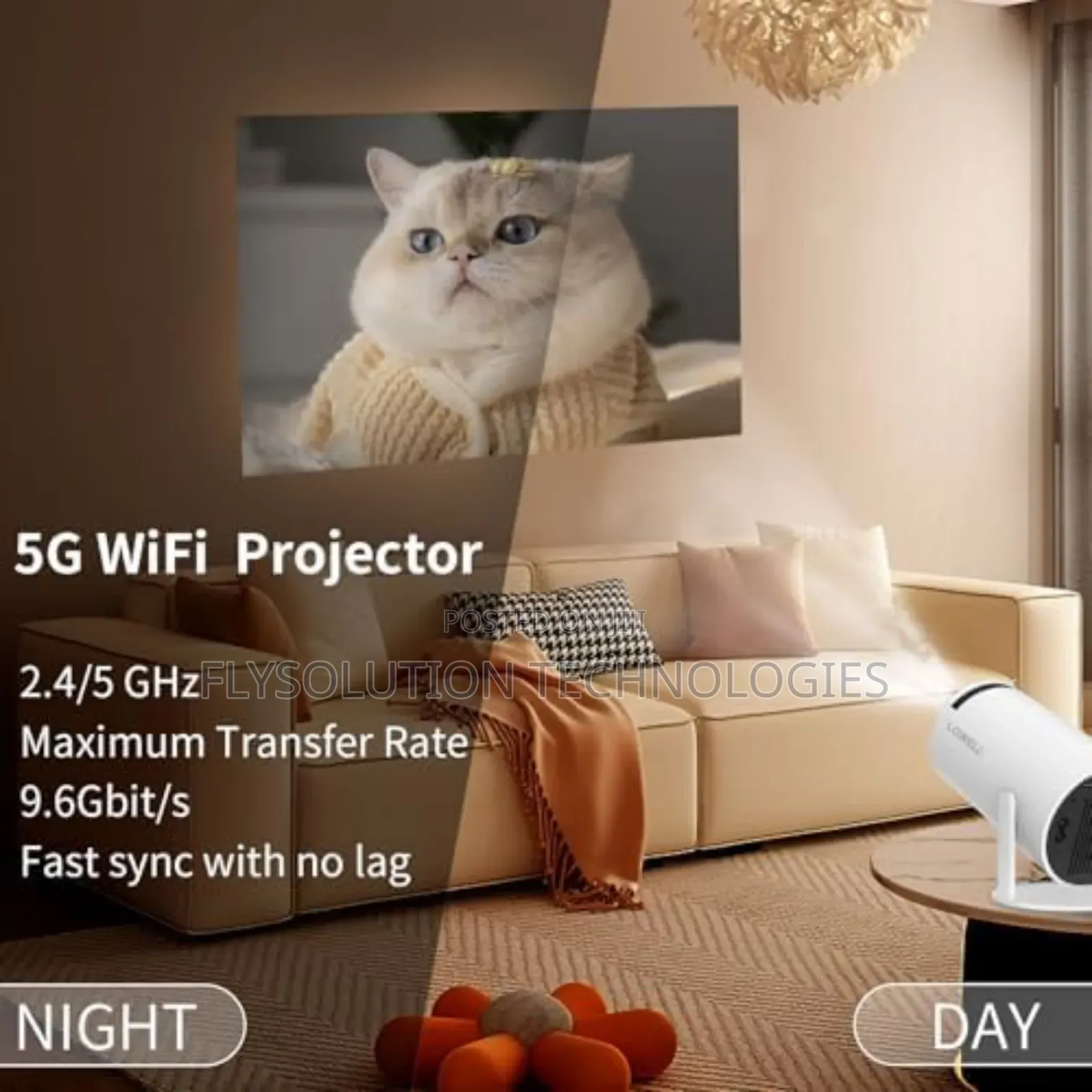 Smart Projector Ultra Hd Android 11 Portable Projector