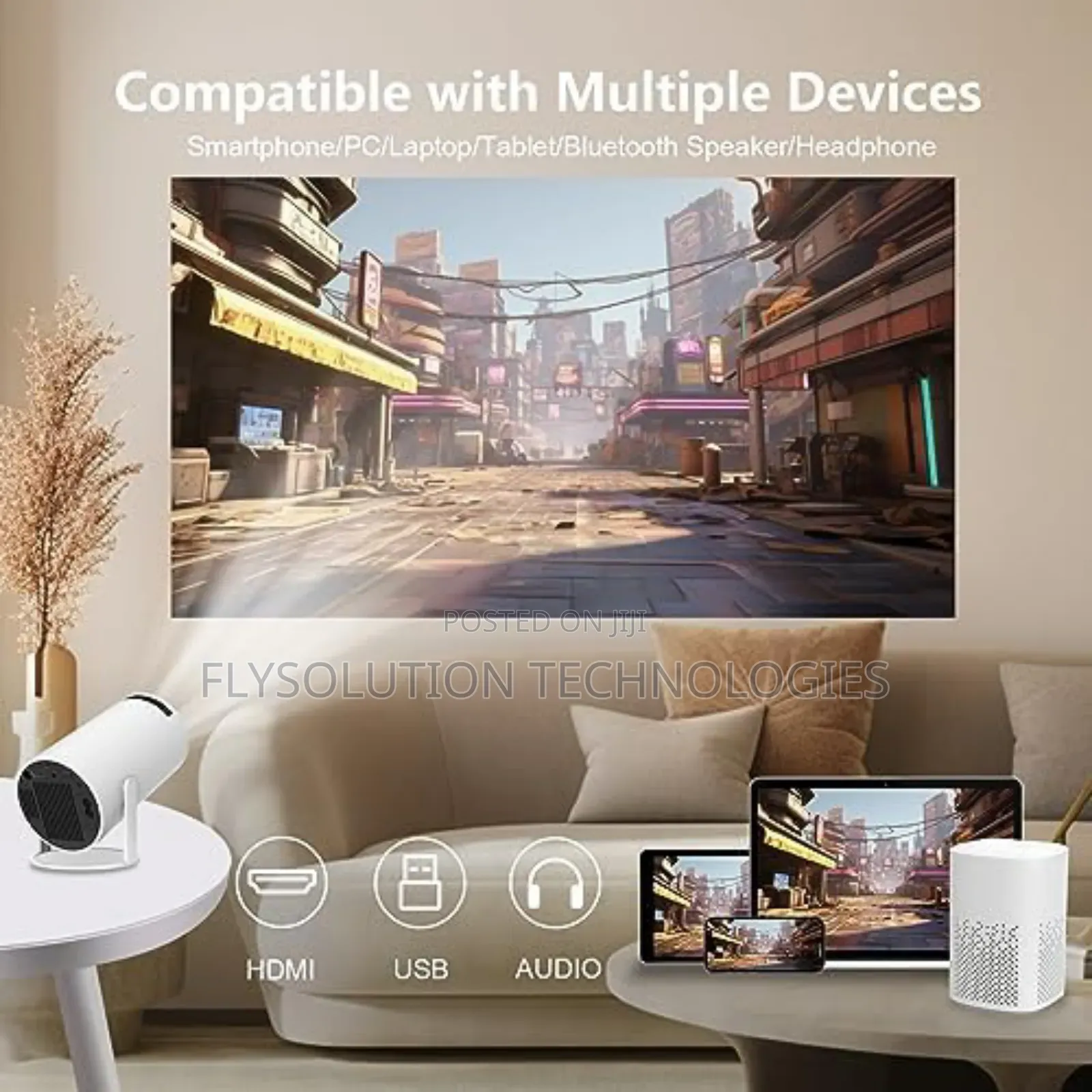 Smart Projector Ultra Hd Android 11 Portable Projector
