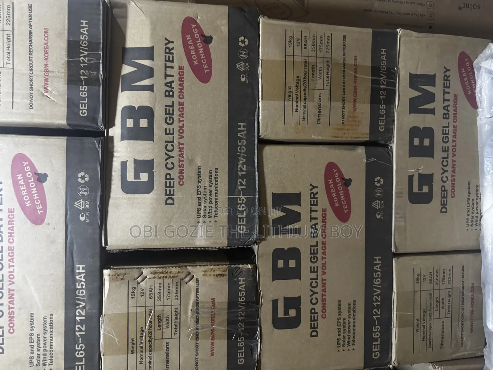 65ah -12v GBM Deep Cycle Solarbattery. Best GBM Importer in Lagos