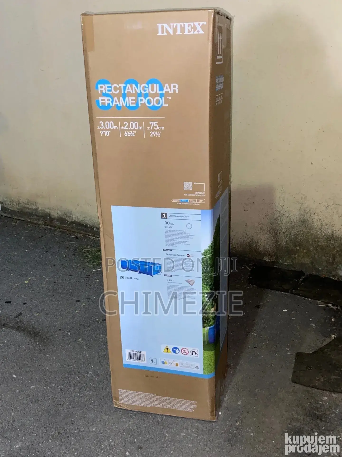 3.00m by 2.00m Intex Above Ground Pool 9ft by 6ft