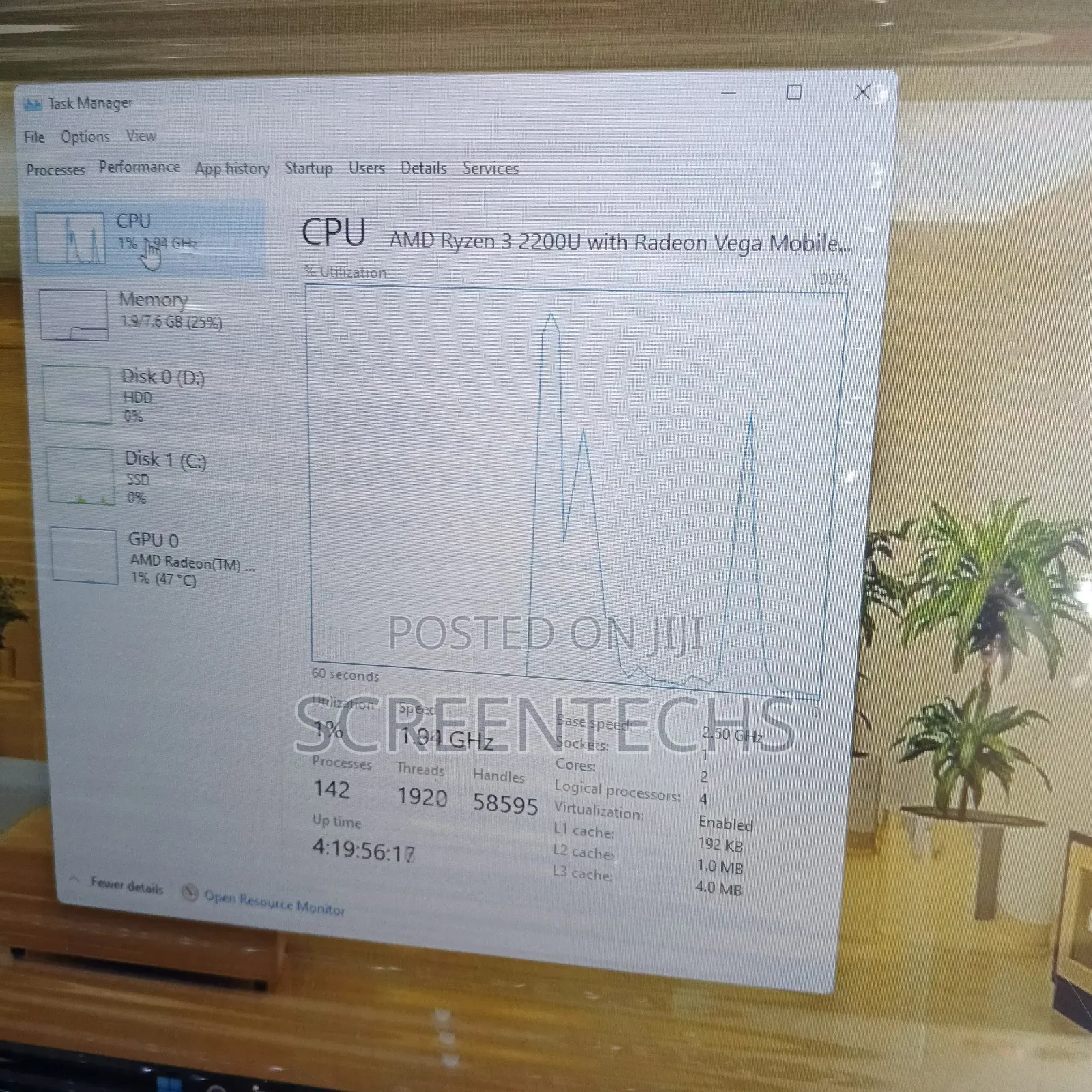 Laptop Dell 16GB AMD Ryzen 3 HDD+SSD 256GB