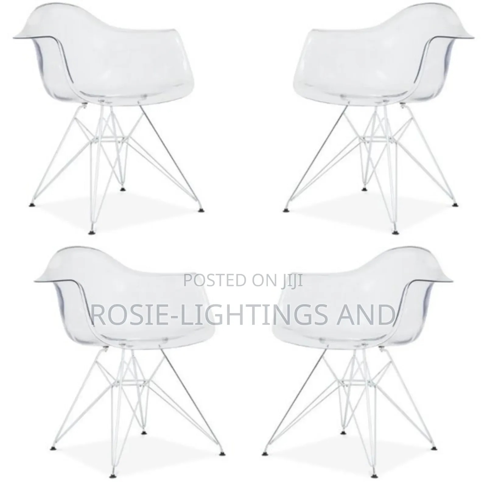 Transparent Home Dinning/ Reading Chair