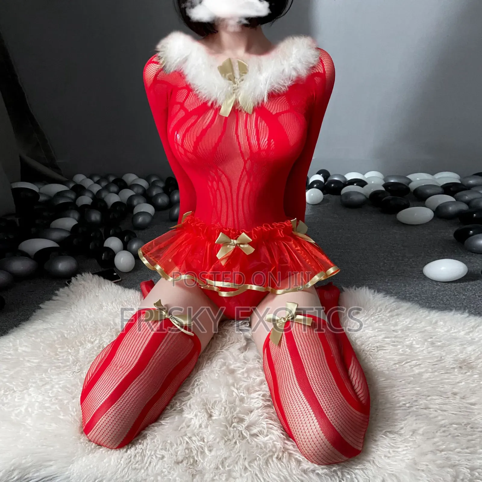 4pcs Bodysuit Costume Lingerie Set
