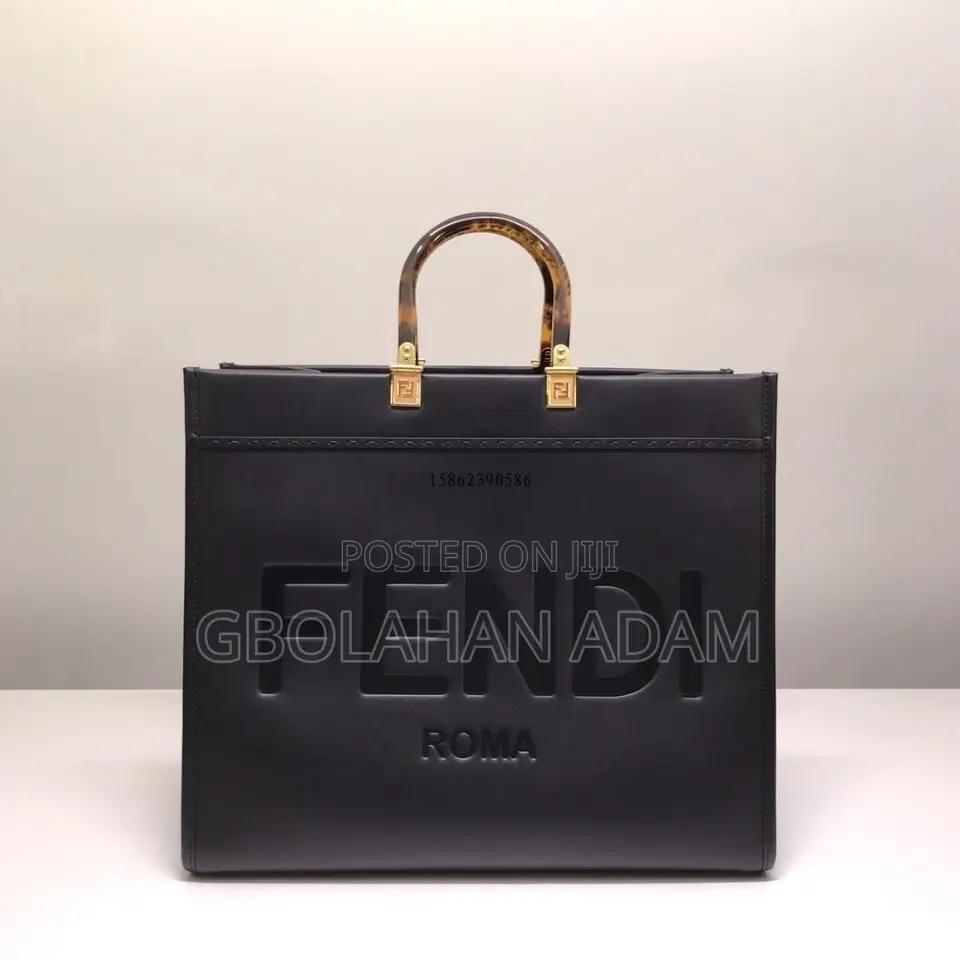 Fendi Black Leather Interior Women Bag