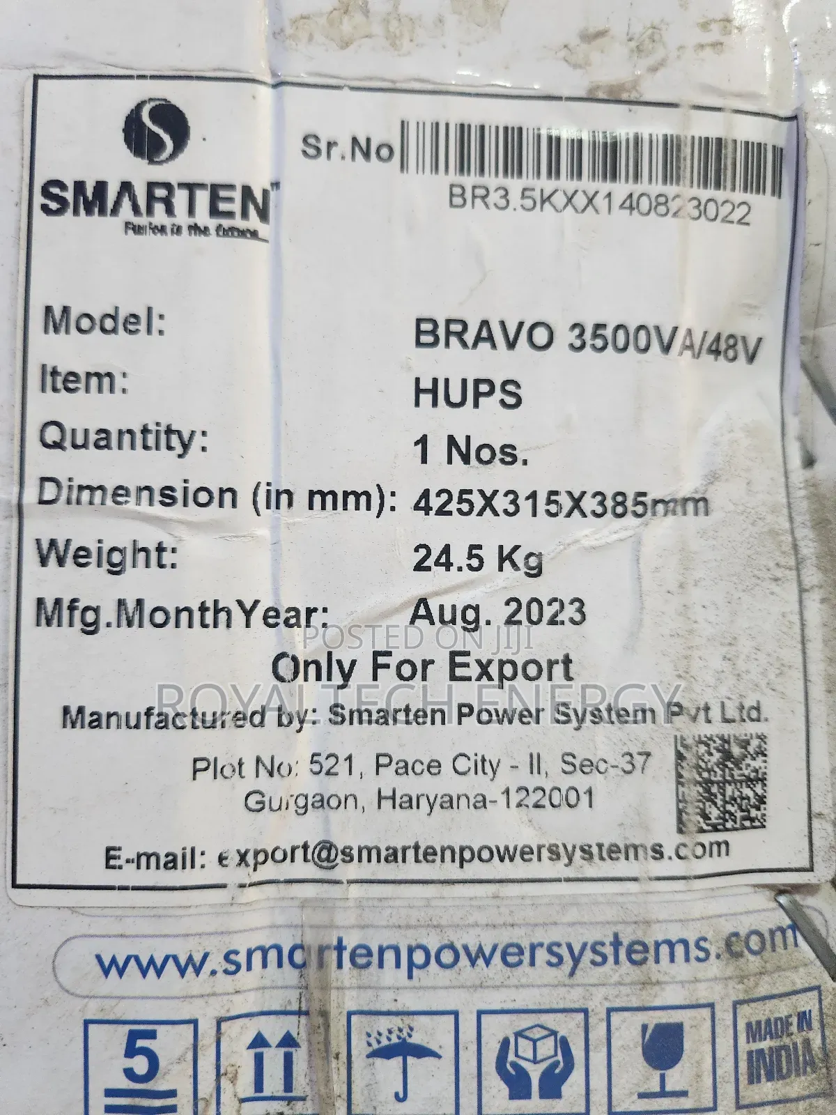 Smarten 3.5kva 48v Pure Sine Wave Inverter