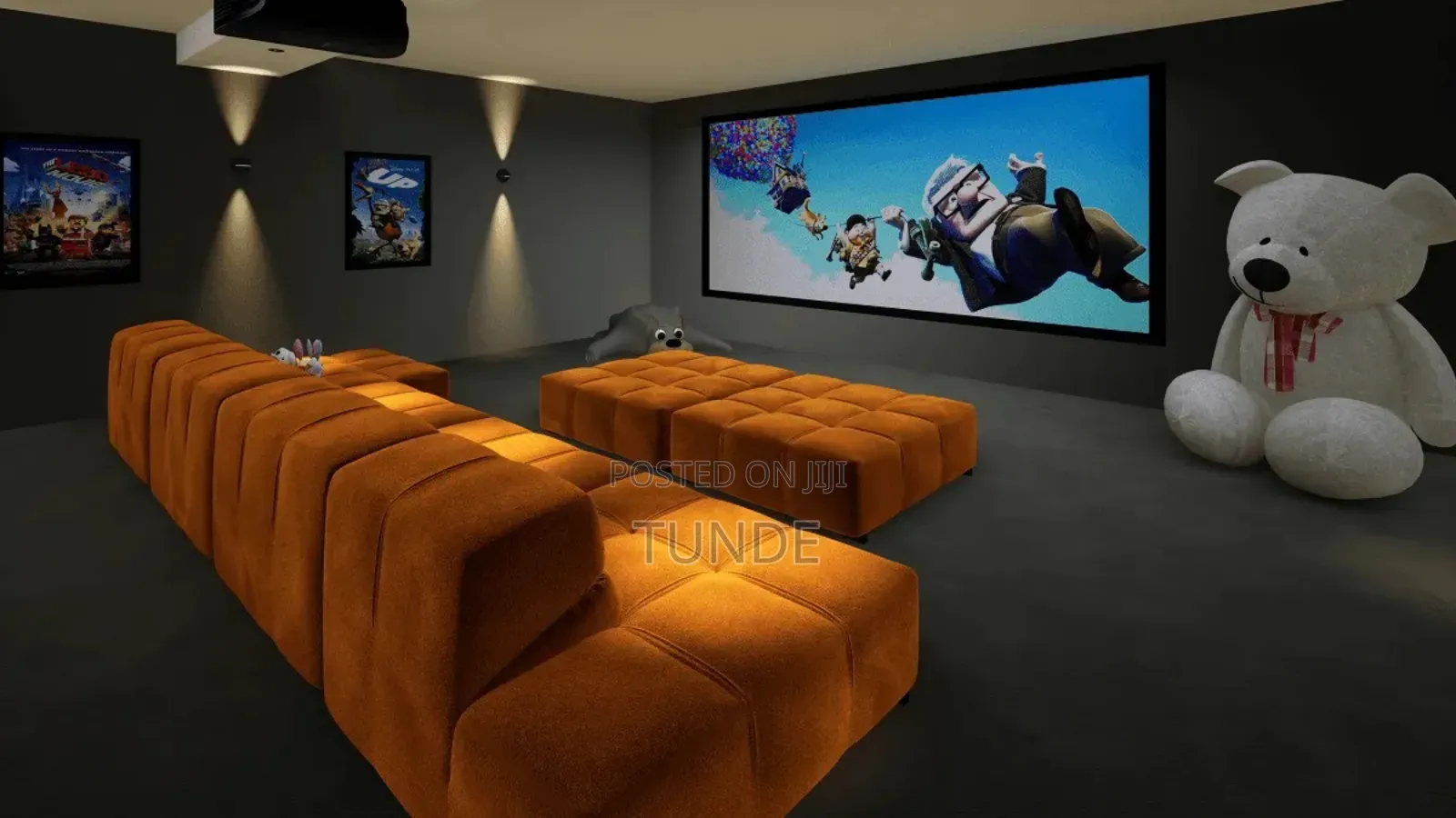 Sofa WTH Ottoman That Also Serve as Bed Wen Place in Front of the Sofa
