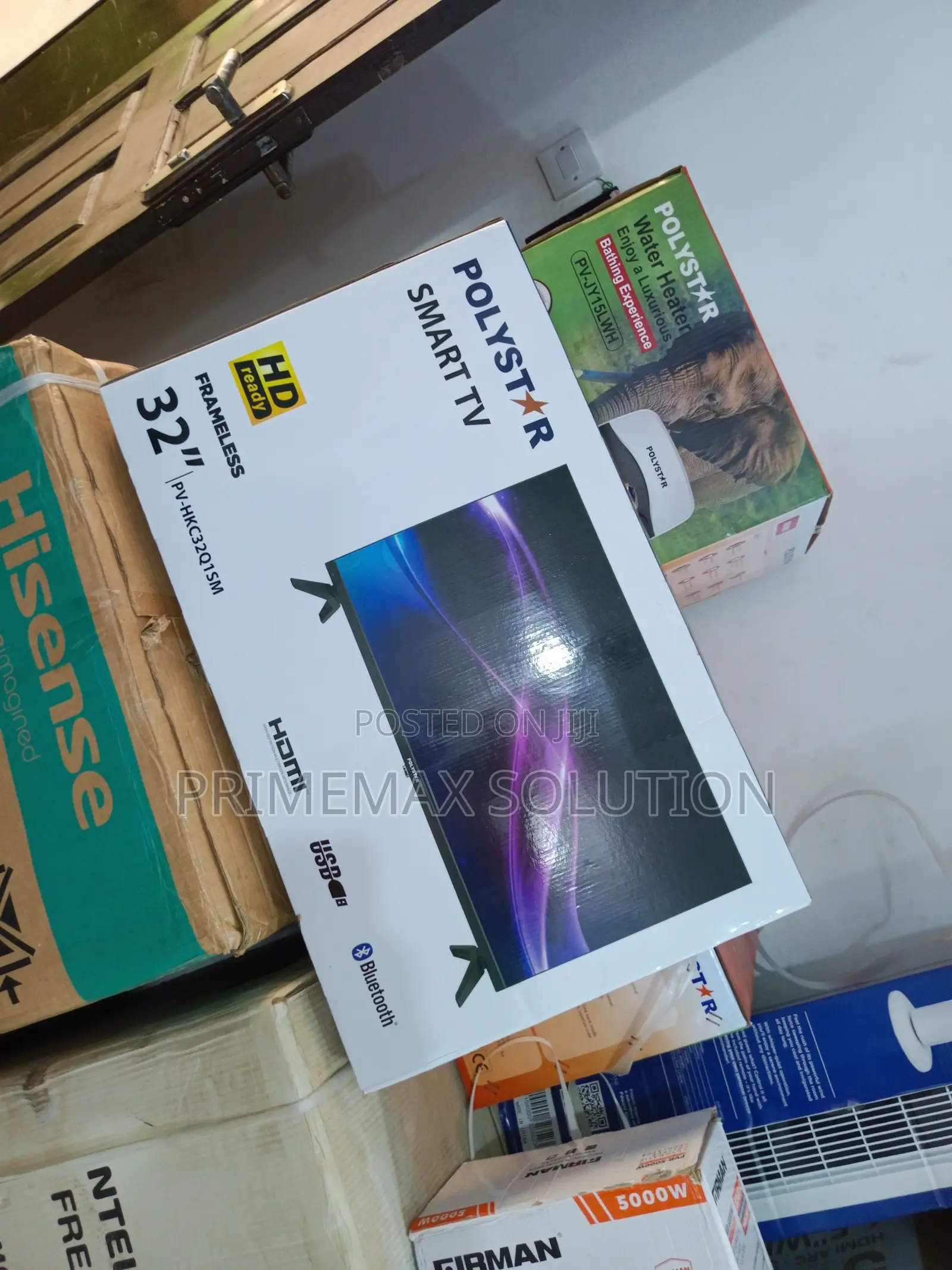 Polystar 32 Inch Frameless Smart Tv + Netflix, Youtube Prime Video