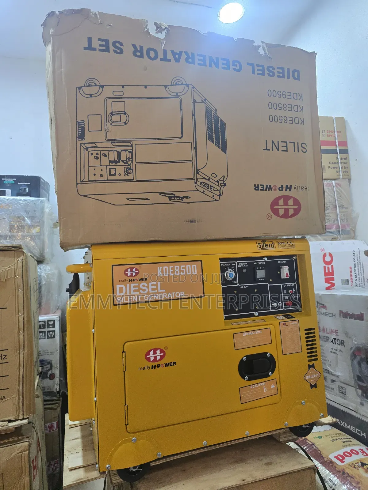 8.5kva Really H.Power Diesel Soundproof Generator 100% Copper Coil
