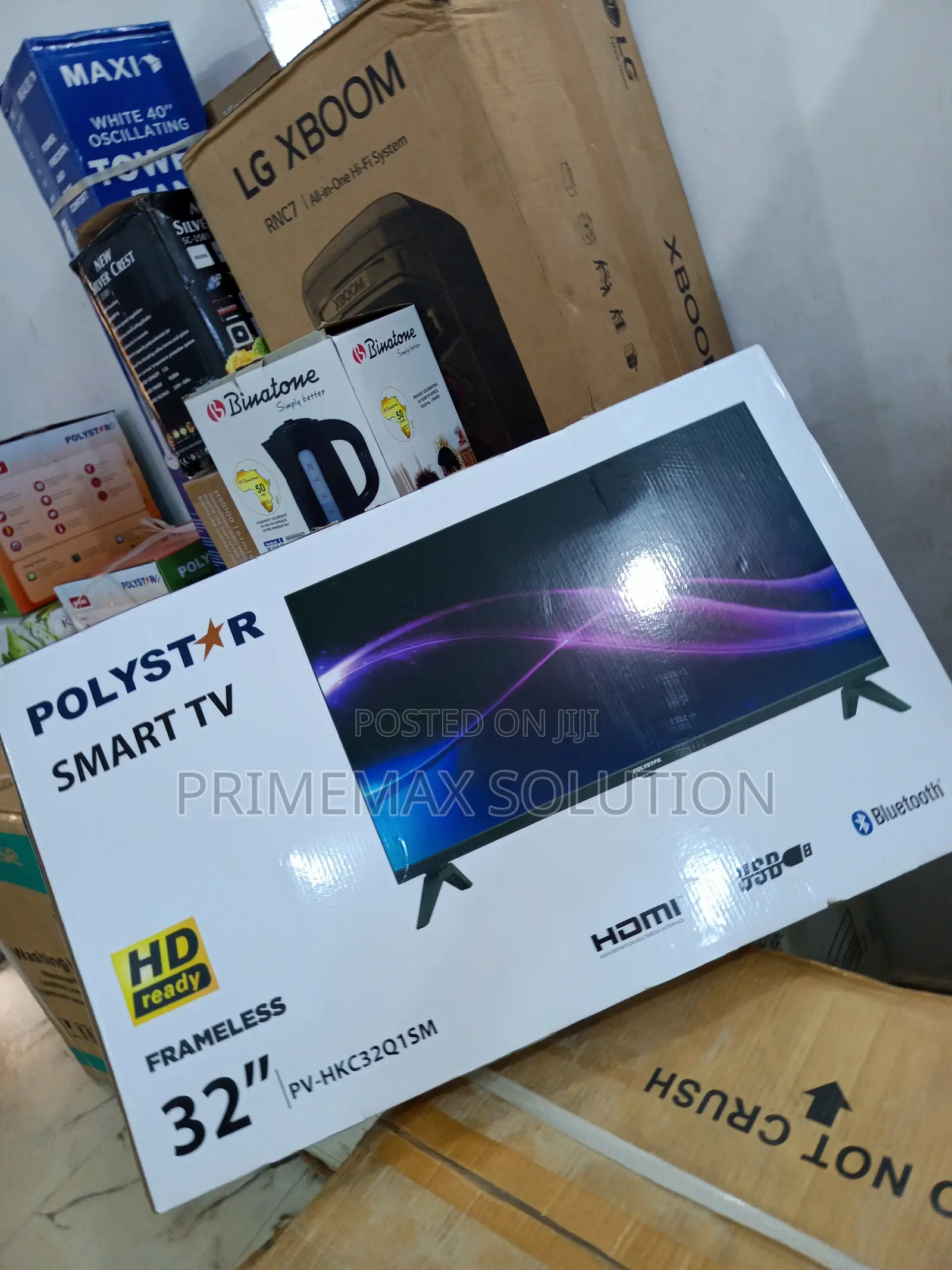 Polystar 32-Inch Smart Led Tv With Inbuilt Decoder + Free Bracket