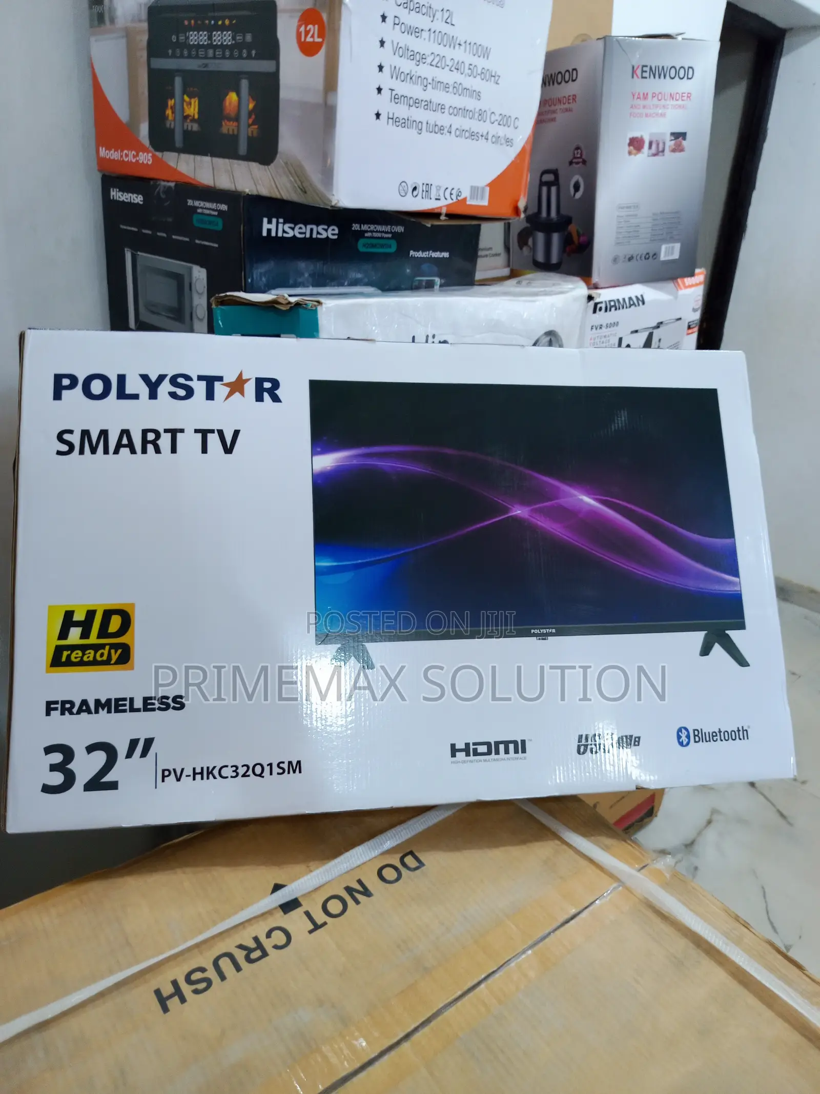 Polystar 32" Smart Tv With Free Wall Hanger + 1gb Ram + 8gb Rom