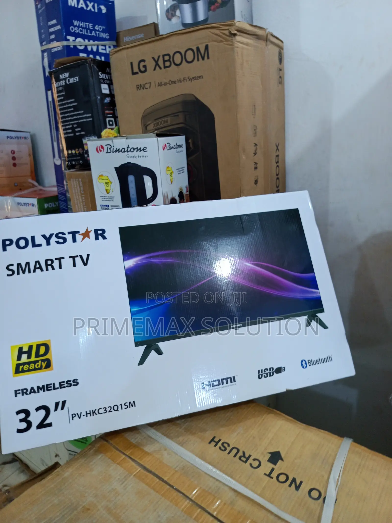 Polystar 32-Inch Smart Led Tv + in-Built Satellite Receiver