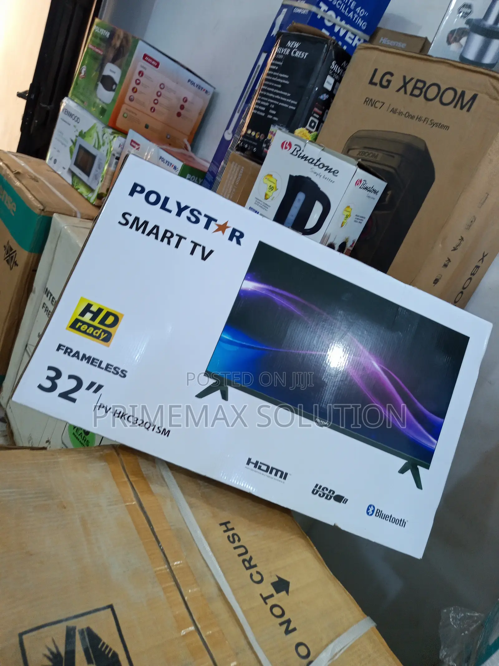 Polystar 32" Smart Android Led Tv - Triple Protection + Usb Playback