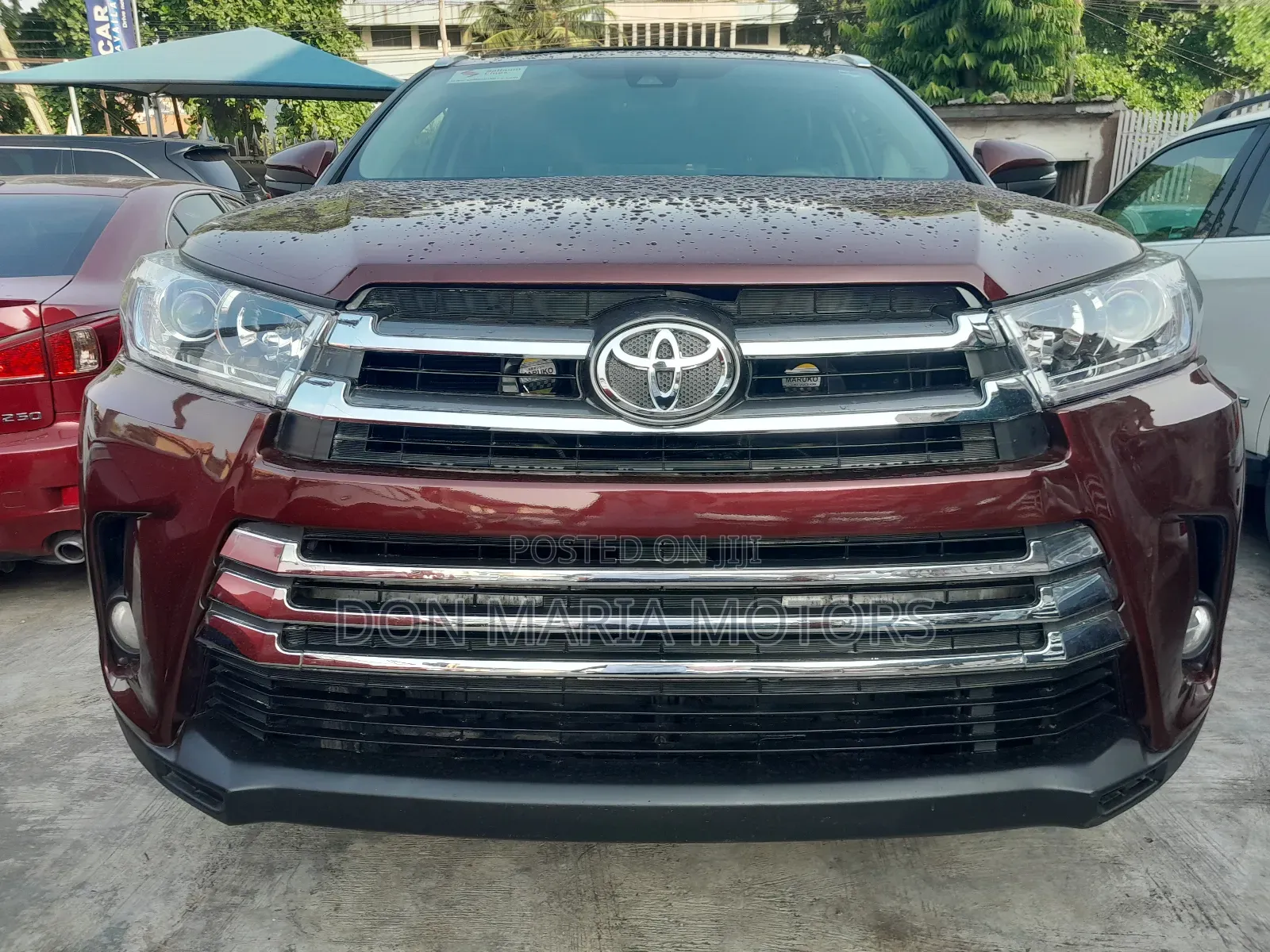 Toyota Highlander XLE 4x2 V6 (3.5L 6cyl 8A) 2017 Maroon