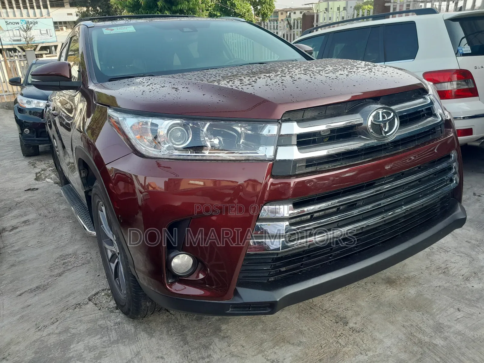 Toyota Highlander XLE 4x2 V6 (3.5L 6cyl 8A) 2017 Maroon