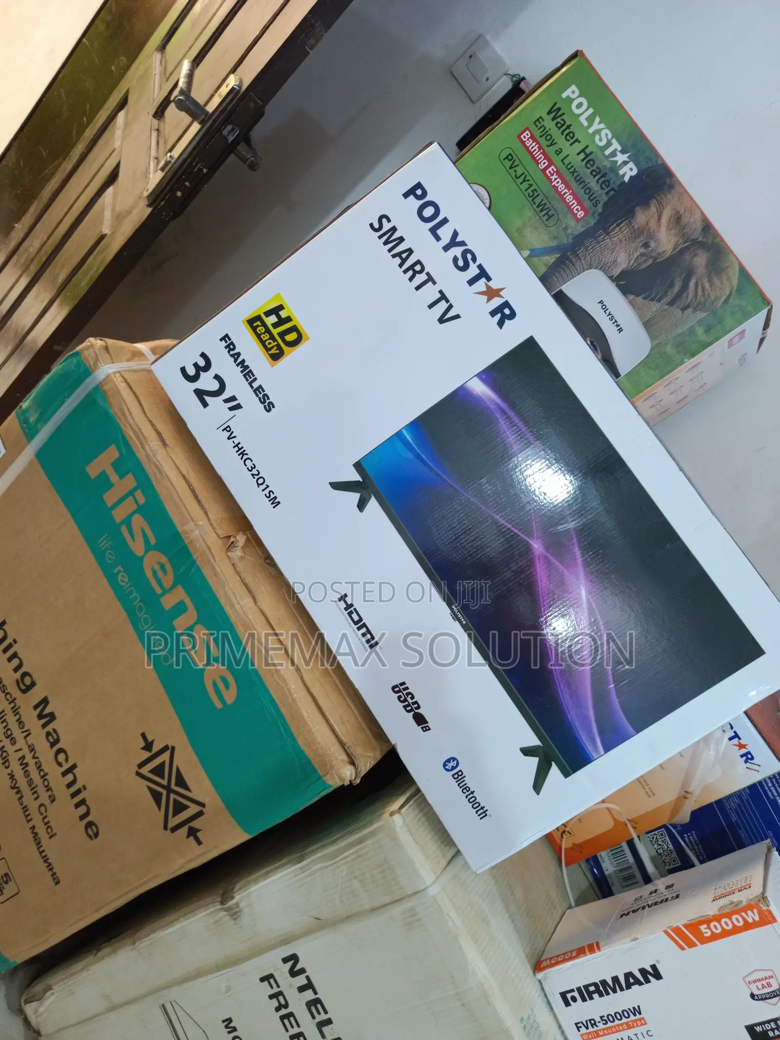 Polystar 32" Full Hd Smart Android Television + Free Wall Mount