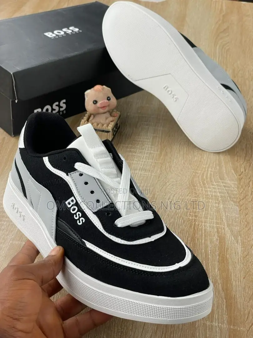 Luxury Men Boss Sneakers – Fully Boxed