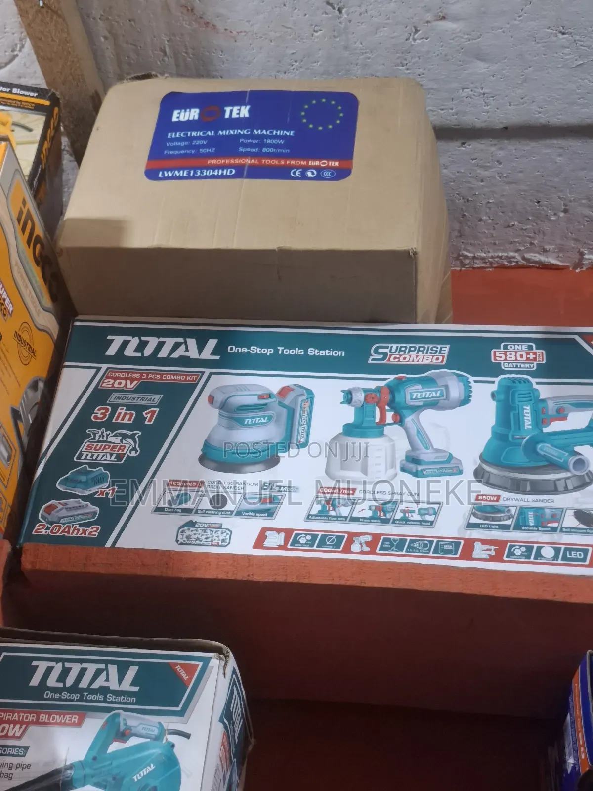 Total 3 In 1 20v Cordless Combo Kit