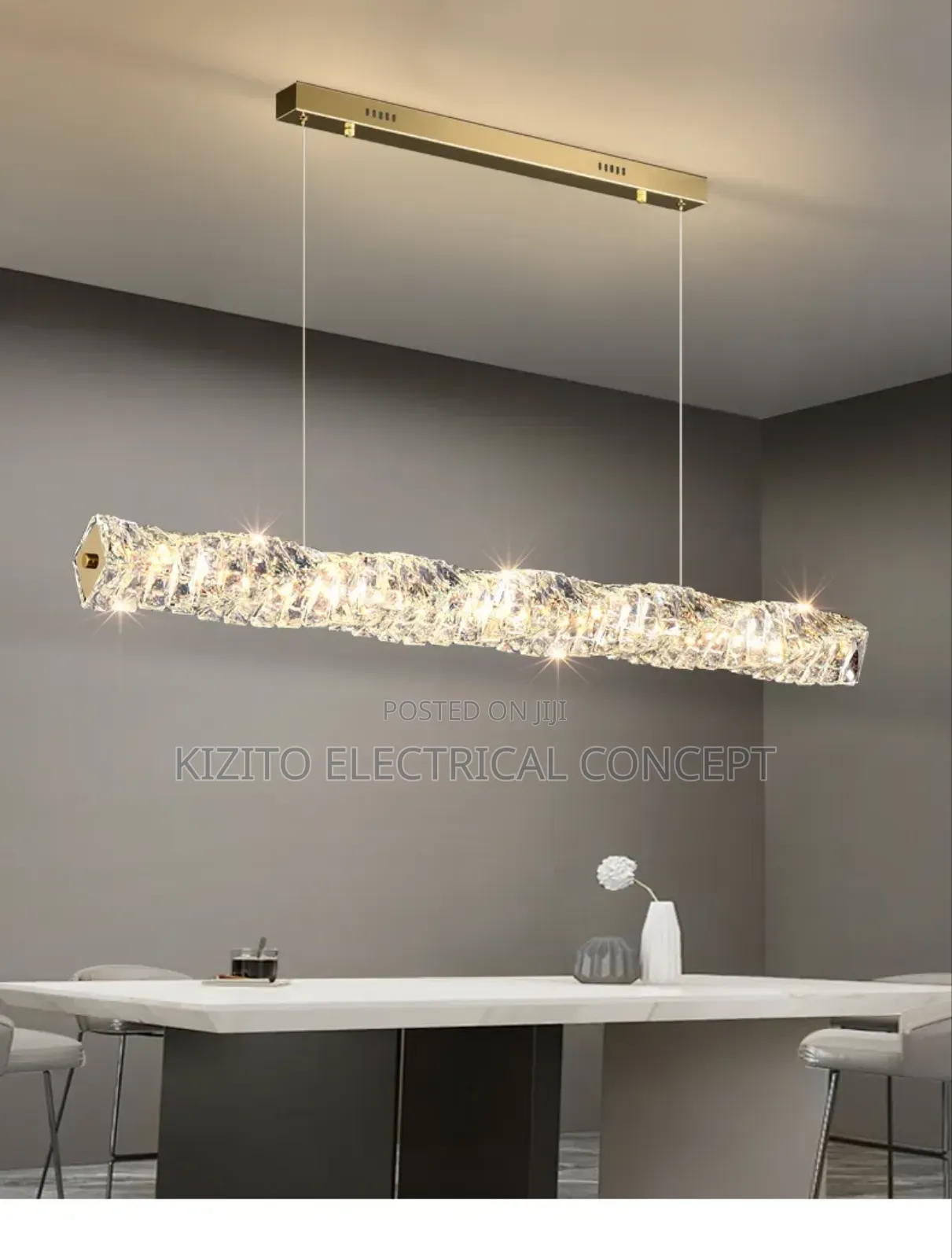 Crystal Glass Dining Chandelier (620mm)