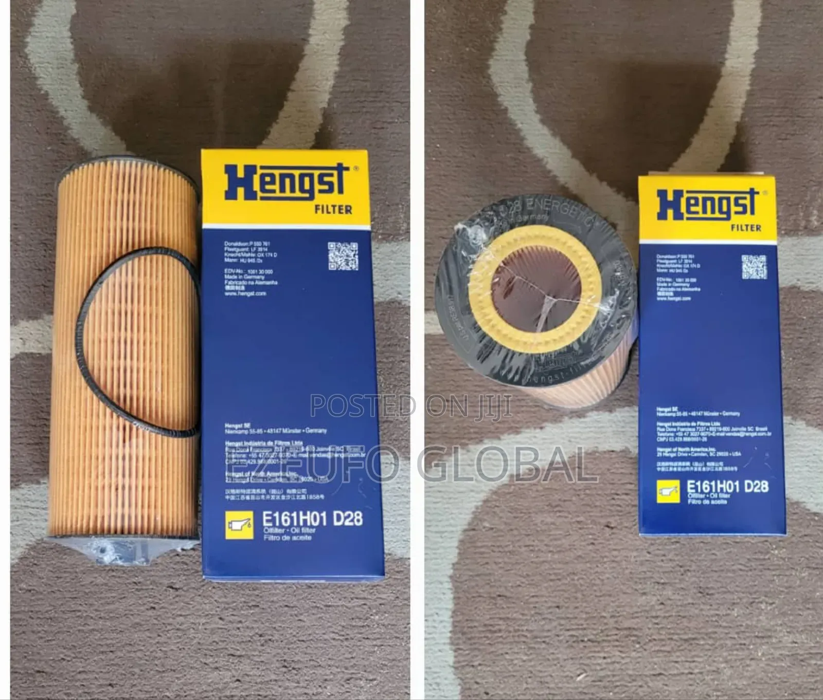 E161h02 D28 Hengst Oil Filter (Long)