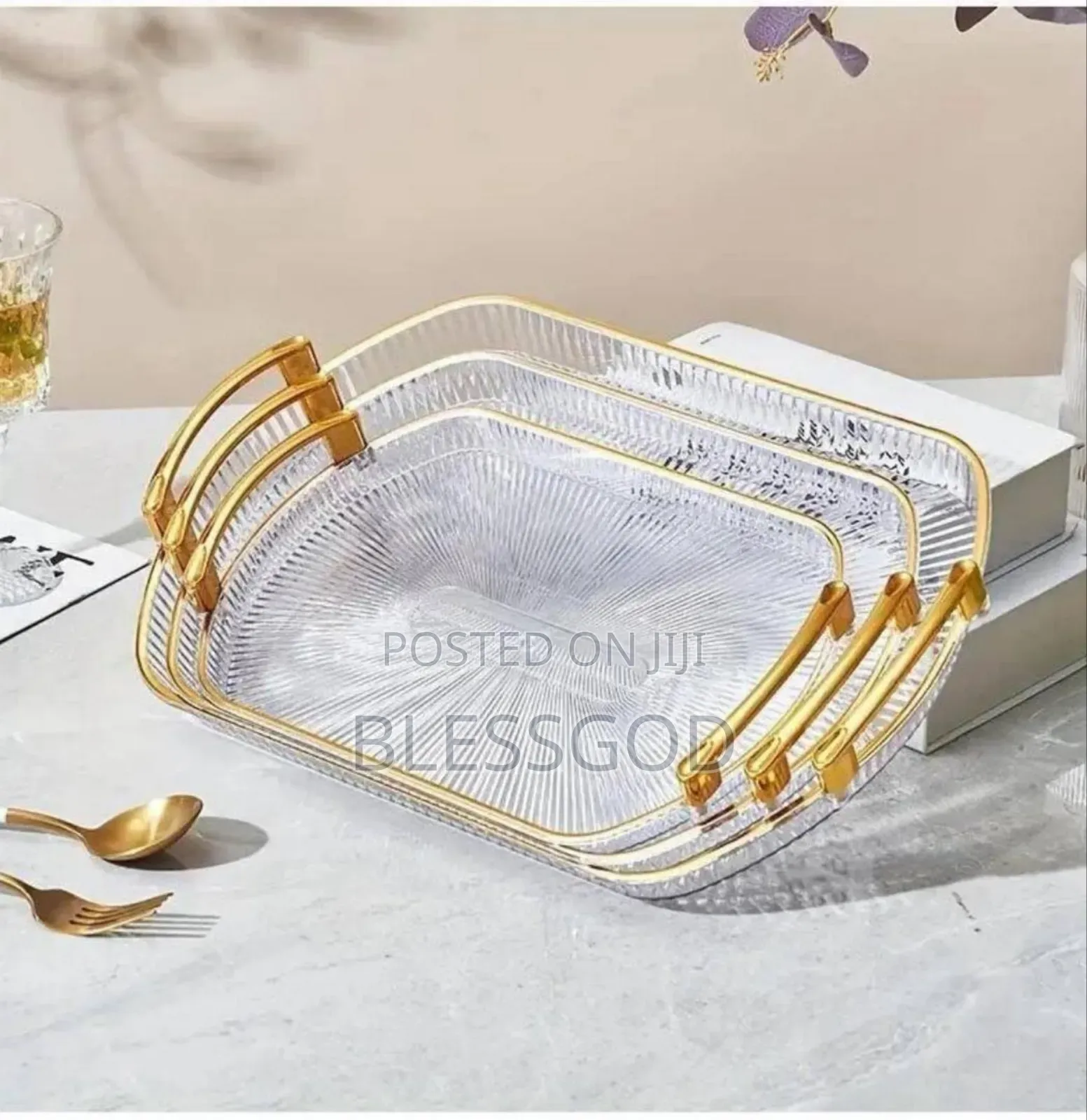 Generic 3 in 1 Acrylic Serving Tray