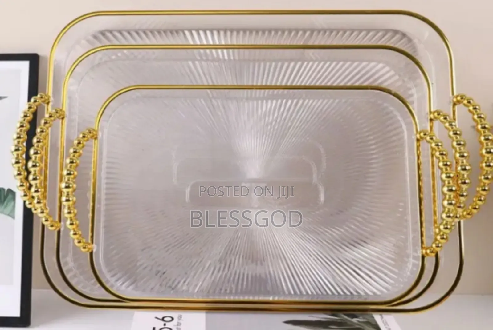 Generic 3 in 1 Acrylic Serving Tray